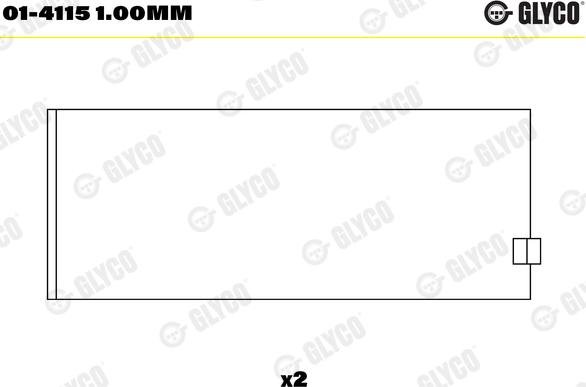 Glyco 01-4115 1.00mm - Big End Bearings lastbilsdelar24.se