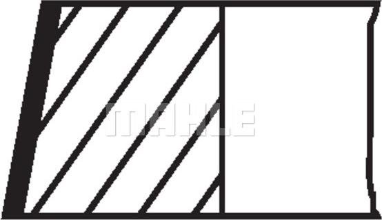 MAHLE 227 RS 10117 0N2 - Piston Ring Kit lastbilsdelar24.se
