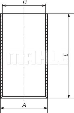 MAHLE 043 WV 11 00 - Cylinder Sleeve lastbilsdelar24.se