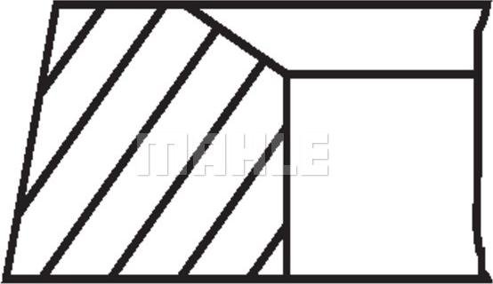 MAHLE 286 RS 10010 0N0 - Piston Ring Kit lastbilsdelar24.se