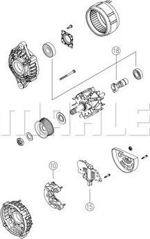 MAHLE MG 798 - Alternator lastbilsdelar24.se