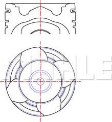 MAHLE 227 PI 00142 000 - Piston lastbilsdelar24.se