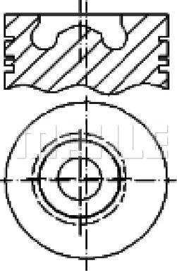 MAHLE E21380 - Piston lastbilsdelar24.se