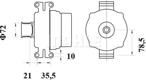 MAHLE MG 798 - Alternator lastbilsdelar24.se