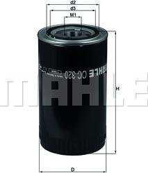 MAHLE OC 320 - Oil Filter lastbilsdelar24.se