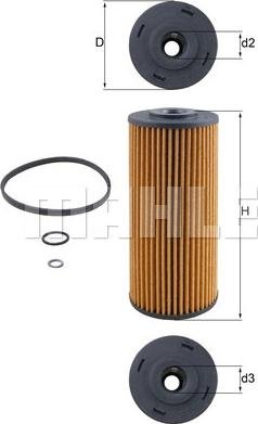 MAHLE OX 680D - Oil Filter lastbilsdelar24.se