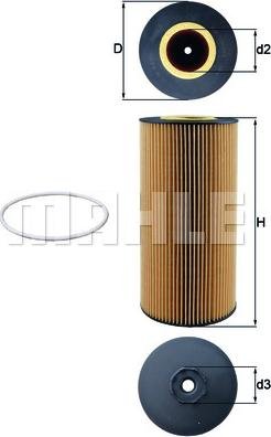 MAHLE OX 348D - Oil Filter lastbilsdelar24.se