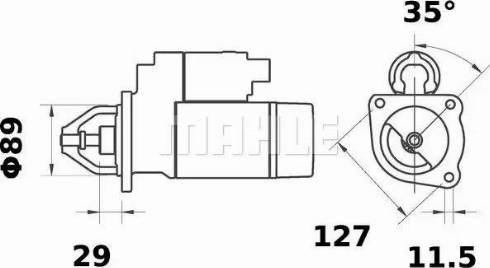 MAHLE MS 311 - Starter lastbilsdelar24.se