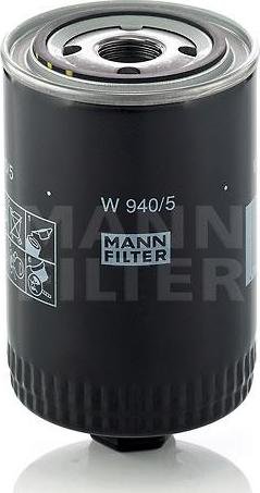 Mann-Filter W 940/5 (10) - Oil Filter lastbilsdelar24.se