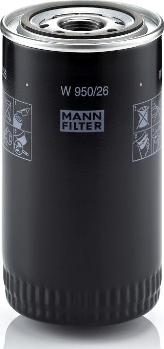 Mann-Filter W 950/26 - Oil Filter lastbilsdelar24.se
