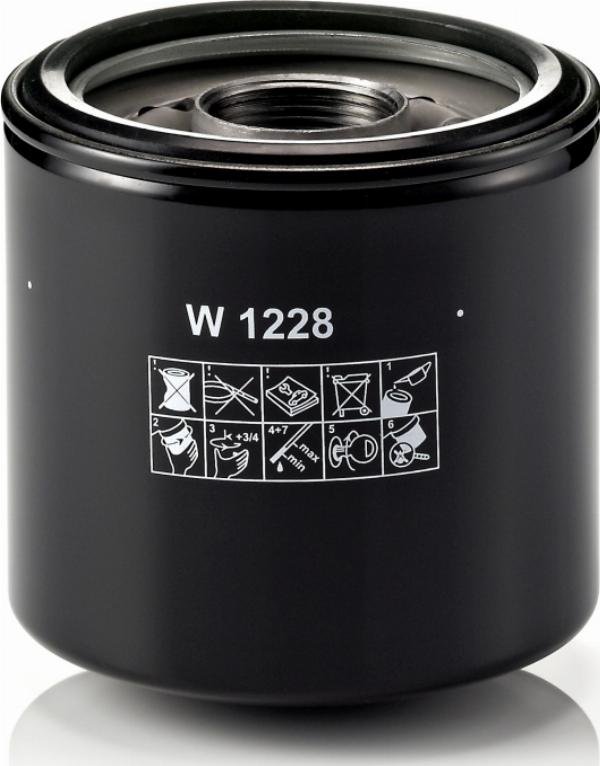 Mann-Filter W 1228 - Oil Filter lastbilsdelar24.se